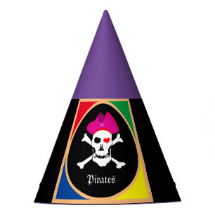 Captain "Grace" & Pirates - Treasure Island /Girls Party Hat