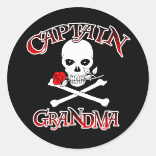Captain Grandma Sticker