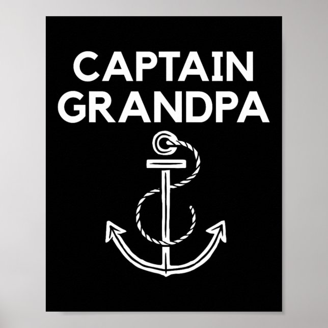 Captain Grandpa! Boating And Sailing S  Poster (Front)