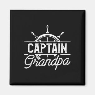 Captain Grandpa Funny Boating Sailing Quote For Gr Magnet