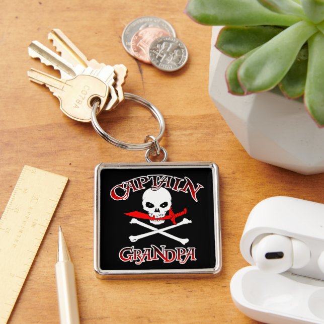 Captain Grandpa Key Ring (Desk)