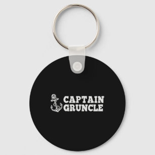Captain Gruncle Sailing Boating Vintage Boat Ancho Key Ring