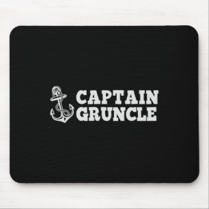 Captain Gruncle Sailing Boating Vintage Boat Ancho Mouse Pad