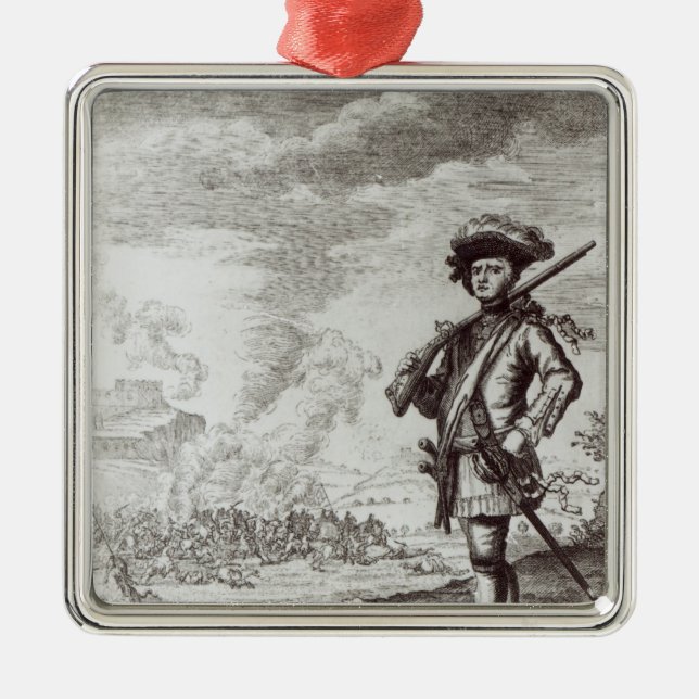Captain Henry Morgan at the sack Metal Tree Decoration (Front)