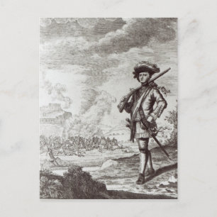 Captain Henry Morgan at the sack Postcard
