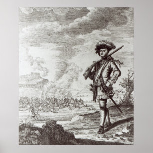 Captain Henry Morgan at the sack Poster