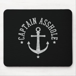 Captain Hole - Funny Sailing Boating Boat Sailor G Mouse Pad