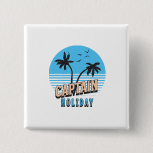 Captain Holiday 15 Cm Square Badge