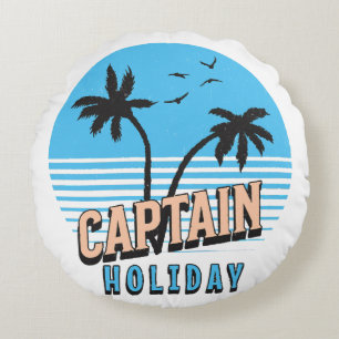 Captain Holiday Round Cushion