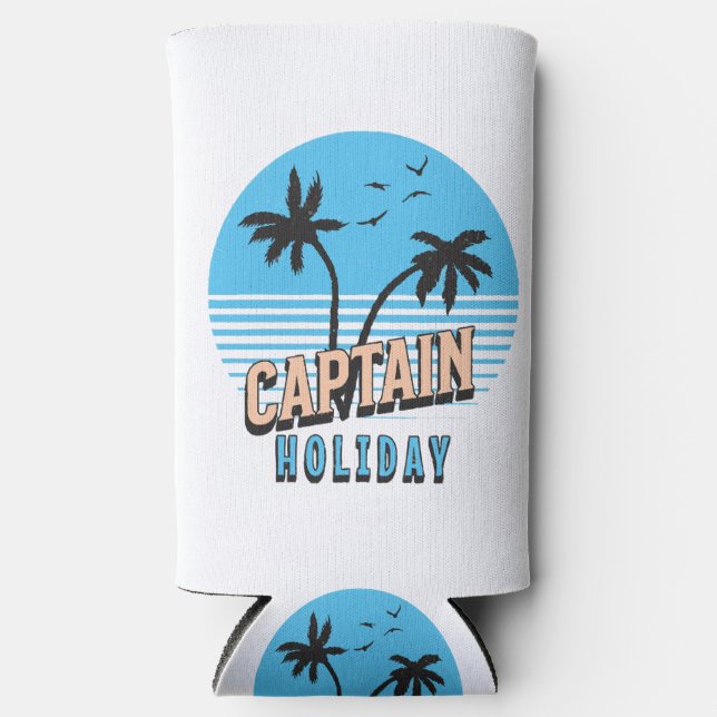 Captain Holiday Seltzer Can Cooler (Front)