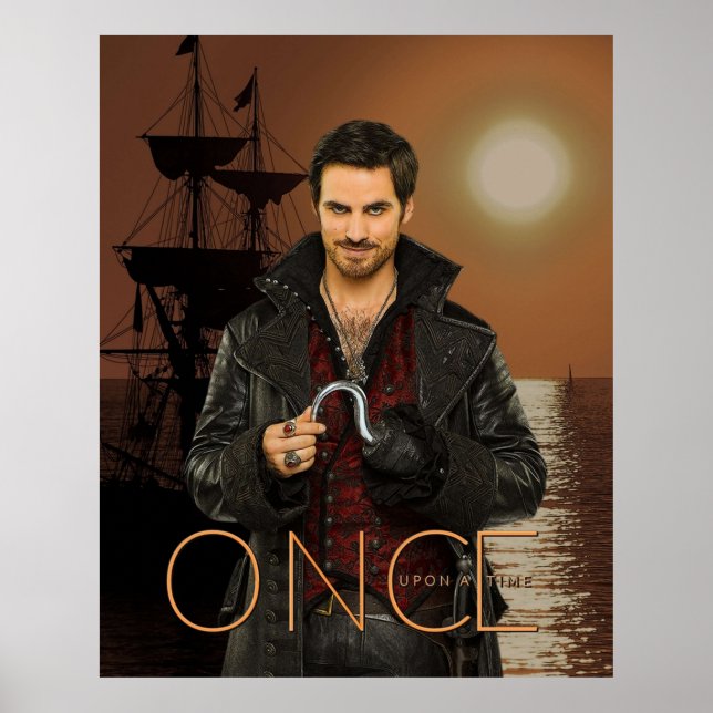 Captain Hook Comic Sunset Poster (Front)