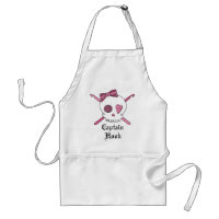 Captain Hook Skull & Crochet Hooks (Pink)