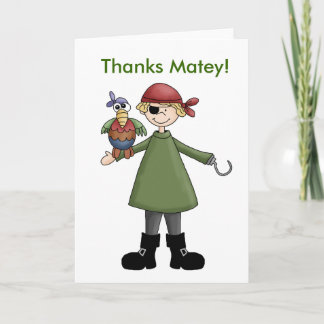 Captain Hook Thank You Card