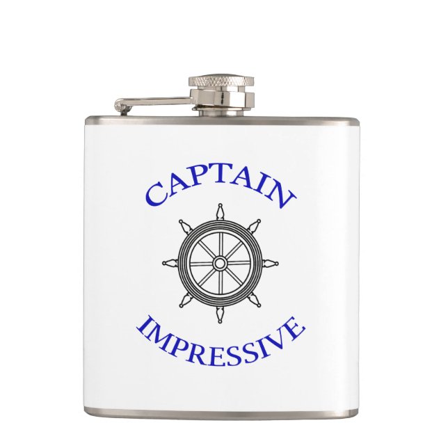 “CAPTAIN IMPRESSIVE” FLASK (Front)
