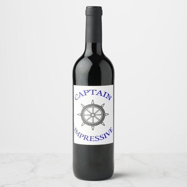 Captain Impressive Wine Label (Front)