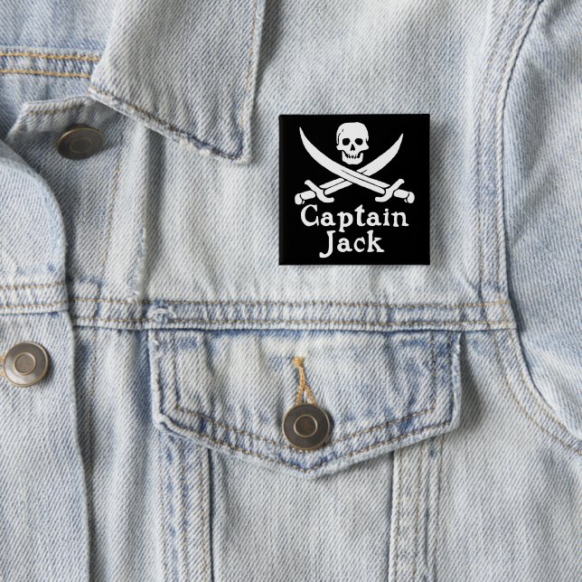 Captain Jack 15 Cm Square Badge (In Situ)