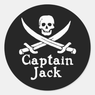 Captain Jack Classic Round Sticker