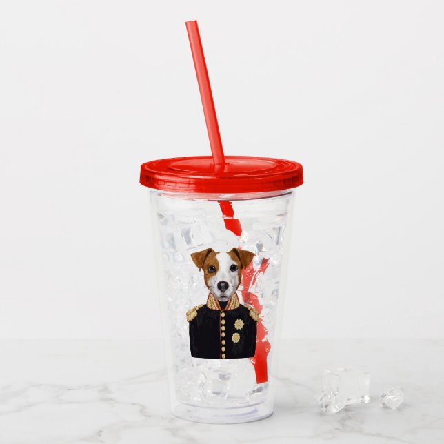 Captain Jack Russell Acrylic Tumbler (Front Ice)