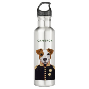 Captain Jack Russell   Add Your Name 710 Ml Water Bottle