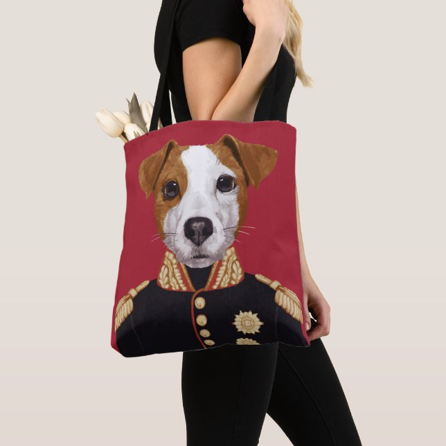 Captain Jack Russell Tote Bag (Close Up)