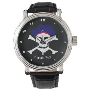 Captain Jack Watch, Pirates Flag, Skull /Boating Watch