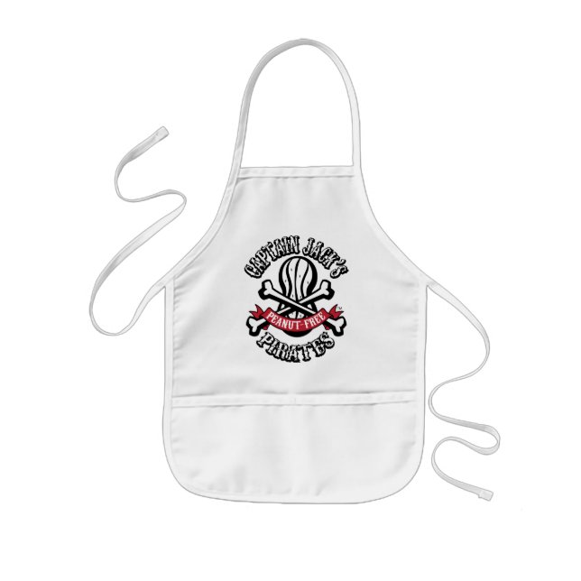 Captain Jack's Peanut-Free Pirates Apron (Kids) (Front)