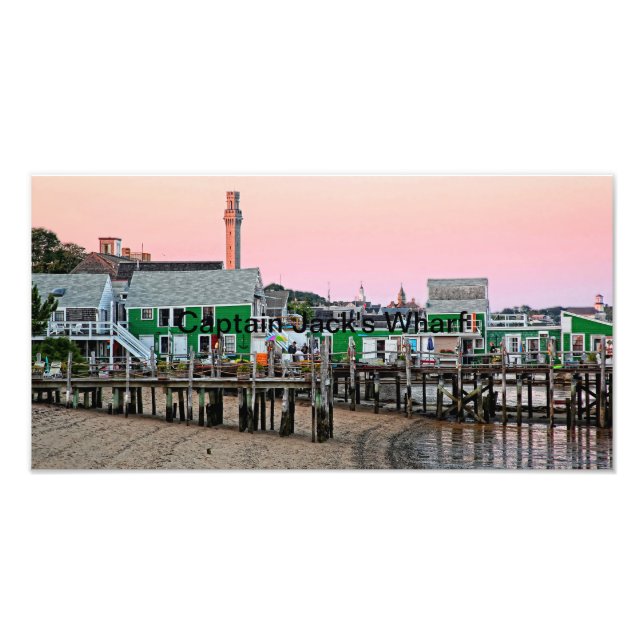 Captain Jack's Wharf - Provincetown, MA Photo Print (Front)