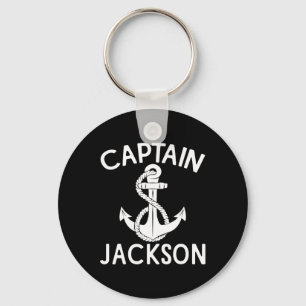 Captain Jackson Yacht Boat Sailing Boating Ship  Key Ring