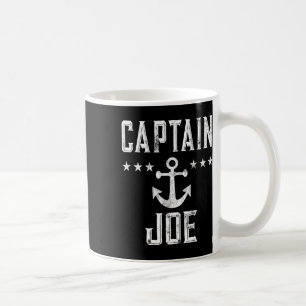 Captain Joe - Retro Personalised Nautical Boating Coffee Mug