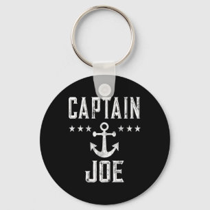 Captain Joe - Retro Personalised Nautical Boating Key Ring