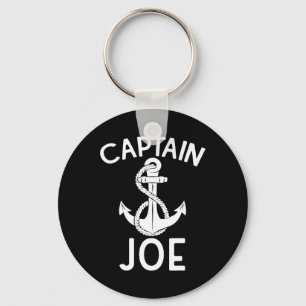 Captain Joe Ship Yacht Boating Anchor Boat Key Ring