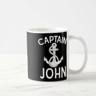 Captain John Boating Ship Boat Yacht Anchor Coffee Mug
