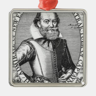 Captain John Smith 1st Governor of Virginia Metal Tree Decoration