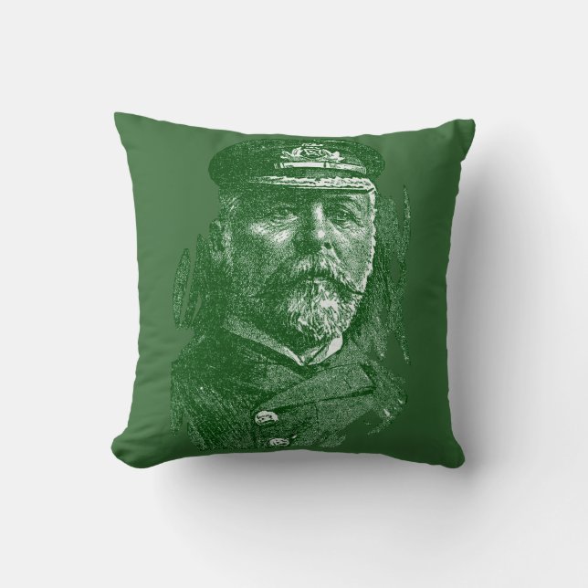 Captain John Smith, HMS Titanic Cushion (Front)