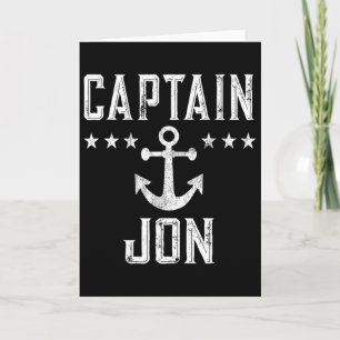 Captain Jon Boating Gift For Boat Lovers Card