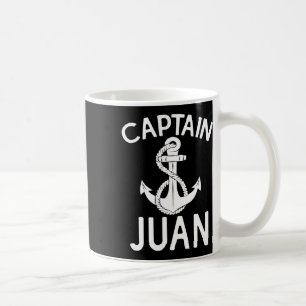 Captain Juan Ship Boat Boating Yacht Anchor Coffee Mug