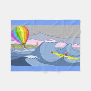 Captain Kayak and the Balloon Fleece Blanket