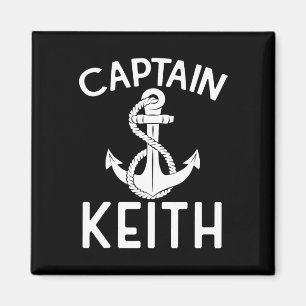 Captain Keith Boat Ship Anchor Boating Yacht  Magnet