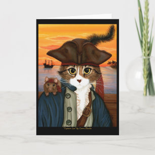 Captain Leo, Pirate Cat & Rat Fantasy Art Card