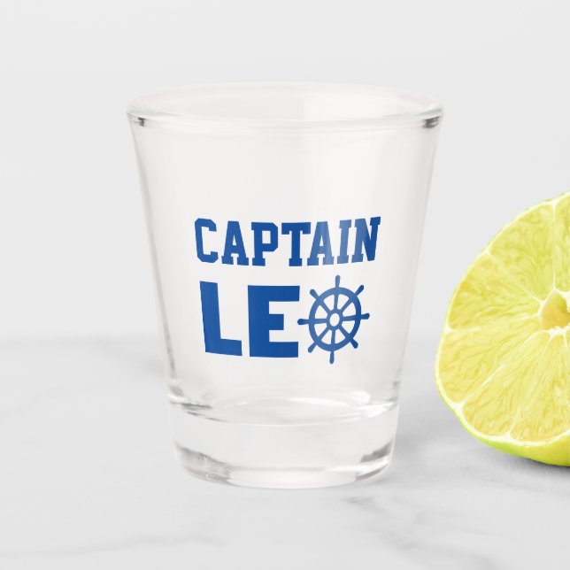 Captain Leo Shot Glass (Front)