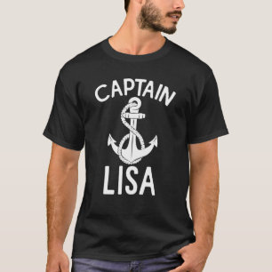 Captain Lisa Anchor Boating Yacht Ship Boat T-Shirt