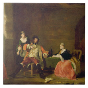 Captain Macheath Upbraided by Polly and Lucy in th Tile