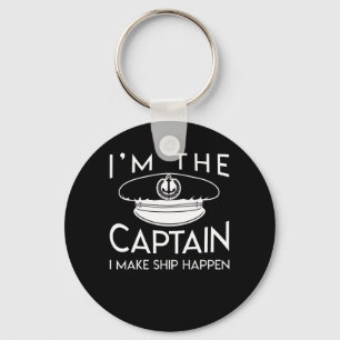 Captain Make Ship Happen Captain Boating Key Ring