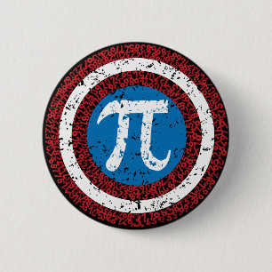 Captain Maths 6 Cm Round Badge