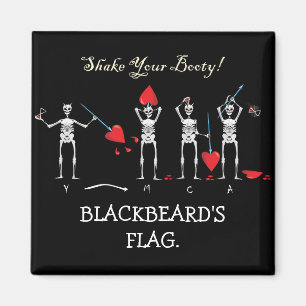CAPTAIN MAYFLOWER'S Blackbeard Flag Magnet
