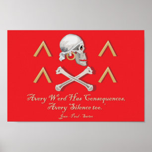 CAPTAIN MAYFLOWER'S Flag for Captain Avery Poster