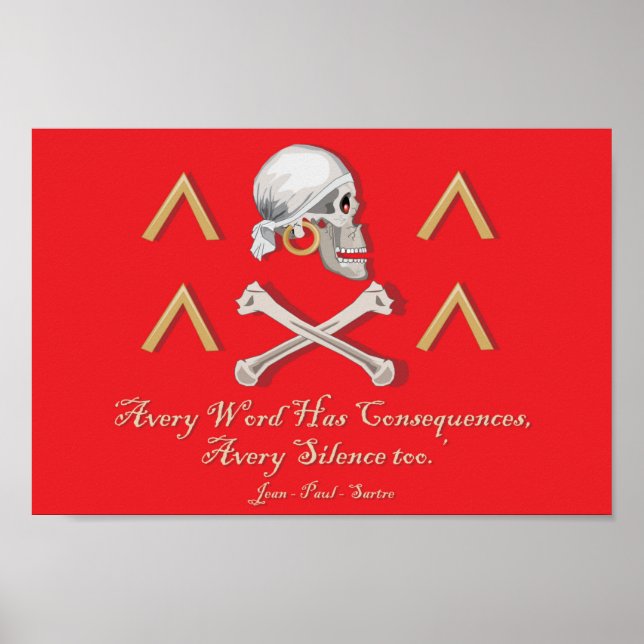CAPTAIN MAYFLOWER'S Flag for Captain Avery Poster (Front)