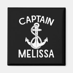 Captain Melissa Ship Boat Boating Yacht Anchor Magnet