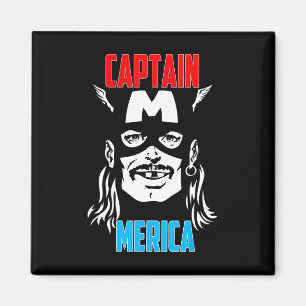 Captain Merica Drinking Independence Day 4th Of Ju Magnet