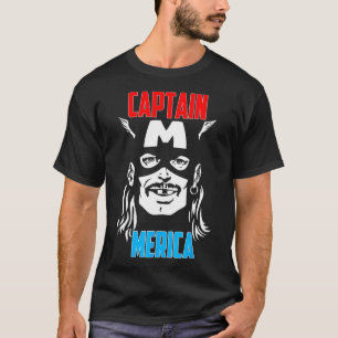 Captain Merica Drinking Independence Day 4th Of Ju T-Shirt